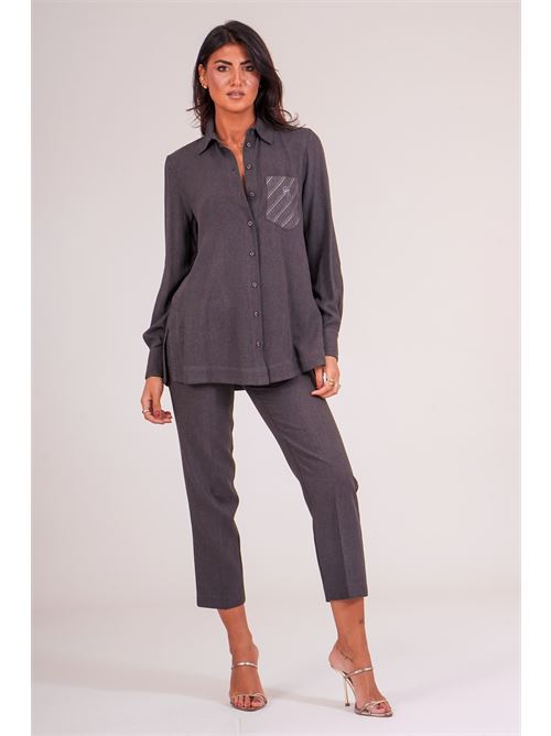 Camicia in viscosa GM by Gai Mattiolo | GM4175GRIGIO